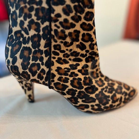 Nine West Leopard Print Heeled Boots - Picture 2 of 6
